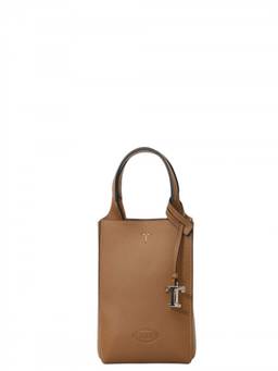 TOD'S - Brown T Timeless Mini Crossbody Bag