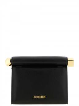 JACQUEMUS - Black Rond Carre Clutch
