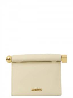 JACQUEMUS - Light Ivory Rond Carre Clutch