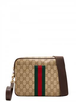 Gucci - Beige Logo Small Crossbody Bag