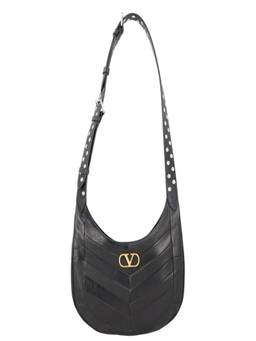 Valentino Garavani - Black VLogo Medium Crossbody Bag