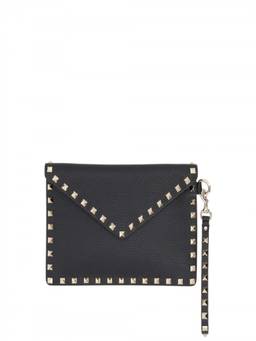 Valentino Garavani - Black Rockstud Clutch