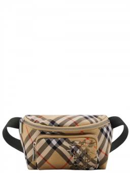 Burberry - Beige Check Small Crossbody Bag