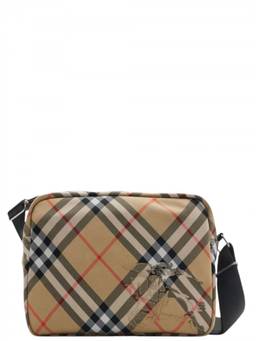 Burberry - Beige Check Small Crossbody Bag