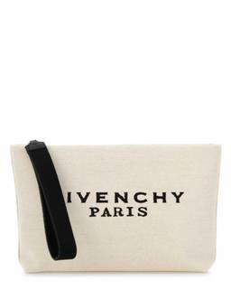 Givenchy - Ivory Logo Clutch