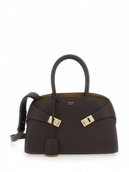 Ferragamo - Brown Hug Bicolor Satchel