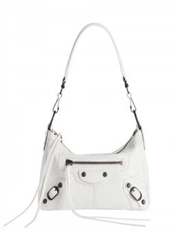 Balenciaga - White Le City Moto Mini Crossbody Bag