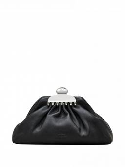 Marc Jacobs - Black Claw Clip Medium Clutch