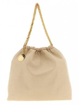 Stella McCartney - Beige Falabella Drawstring Shoulder Bag