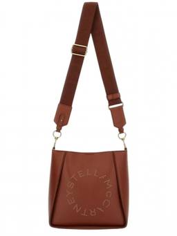Stella McCartney - Brown logo crossbody bag