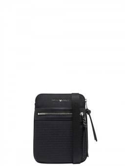 EMPORIO ARMANI - Black Logo Small Crossbody Bag