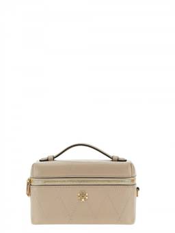 TORY BURCH - Beige Charlie Mini Crossbody Bag