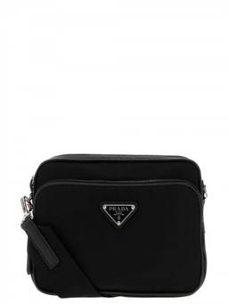 PRADA - Black Logo Small Crossbody Bag
