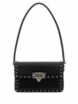 Valentino Garavani - Black Leather Rockstud23 Shoulder Bag