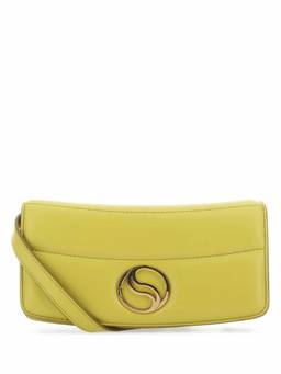 Stella McCartney - Yellow Logo Plaque Crossbody Bag