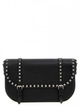 Valentino Garavani - Black Rockstud Crossbody Bag