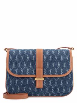 Saint Laurent - Denim Logo Crossbody Bag