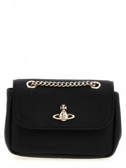 Vivienne Westwood - Black Victoria Shoulder Bag