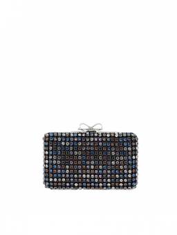 self-portrait - Multicolor Chainmail Crystal Small Clutch