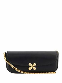 Alexander McQueen - Black Skull Flower Small Crossbody Bag