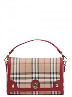 Burberry - Beige Check Small Crossbody Bag