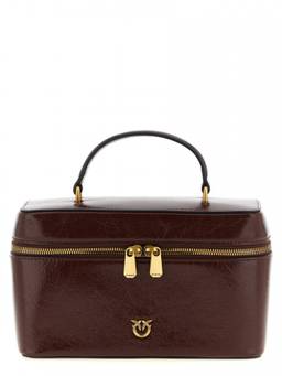 Pinko - Brown Logo Mini Crossbody Bag