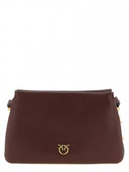 Pinko - Maroon Logo Medium Crossbody Bag