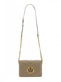 Pinko - Beige Love Click Mini Crossbody Bag