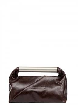 MM6 Maison Margiela - Dark Brown Logo Clutch