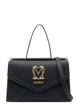 Love Moschino - Black Logo Medium Satchel