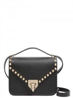 Valentino Garavani - Black Rockstud Small Shoulder Bag