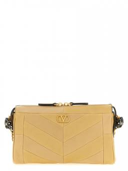 Valentino Garavani - Beige Panthea Small Shoulder Bag