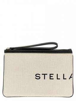 Stella McCartney - White SMC Canvas Clutch