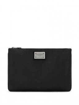 Dolce&Gabbana - Black Logo Plate Clutch