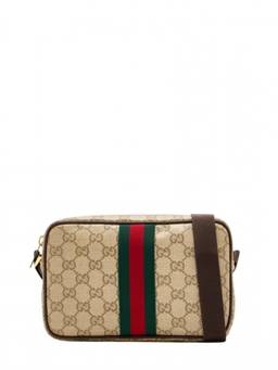 Gucci - Beige GG Logo Small Crossbody Bag