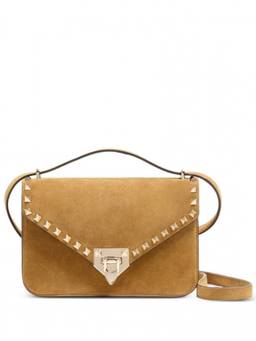 Valentino Garavani - Beige Rockstud Small Shoulder Bag