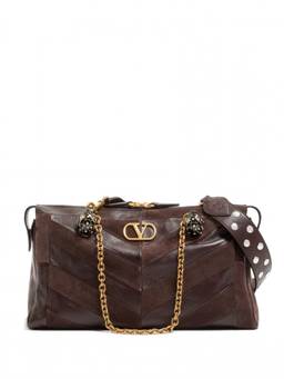 Valentino Garavani - Brown Panthea Medium Shoulder Bag