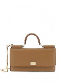 Dolce&Gabbana - Brown Logo Mini Crossbody Bag