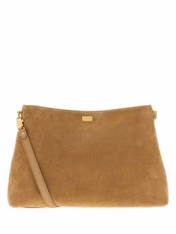 Dolce&Gabbana - Beige Logo Large Crossbody Bag