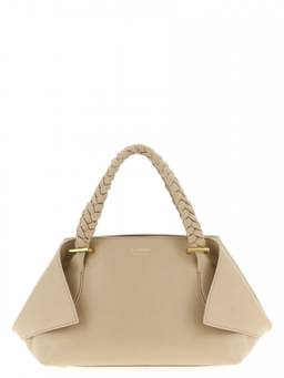 Ferragamo - Beige Logo Medium Satchel