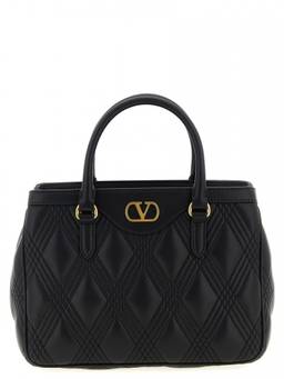 Valentino Garavani - Black Quilted 67 Satchel