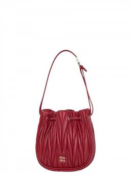 Miu Miu - Red Matelasse Mini Clutch