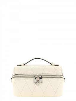 TORY BURCH - Light Cream Charlie Vanity Mini Crossbody Bag