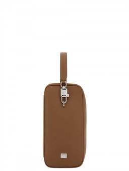 Dolce&Gabbana - Brown Padlock Medium Clutch