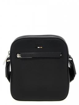 Boss - Black Logo Debossed Crossbody Bag