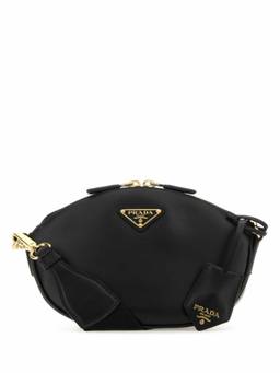 PRADA - Black Leather Crossbody Bag