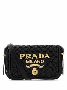 PRADA - Black Logo Crossbody Bag