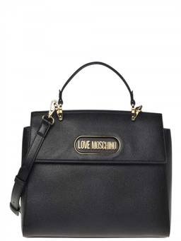 Love Moschino - Black Logo Medium Satchel