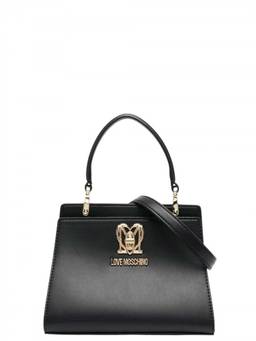 Love Moschino - Black Logo Plaque Mini Satchel