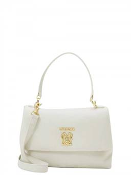 Love Moschino - White Heart-Logo Small Satchel